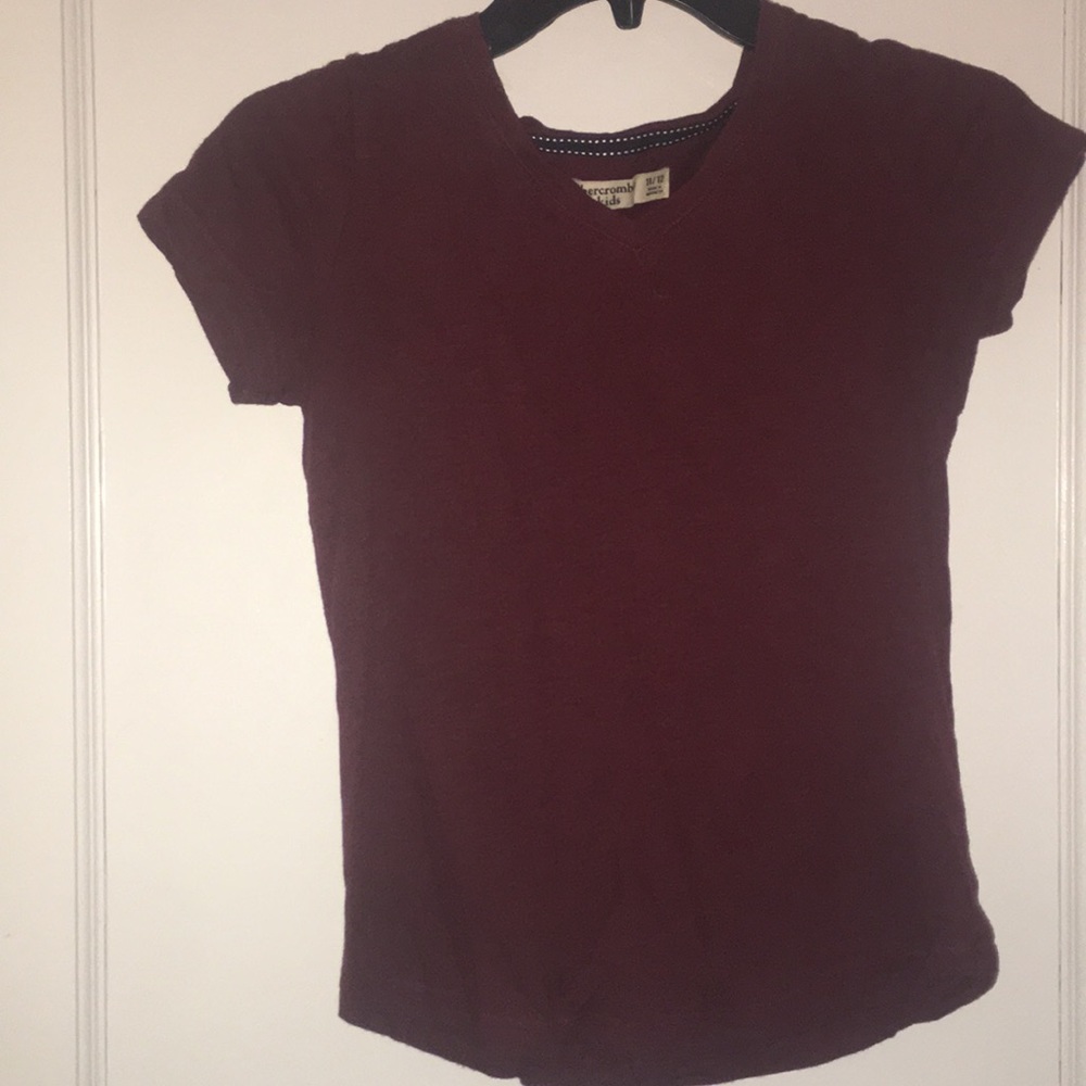 Deep red abercrombie shirt